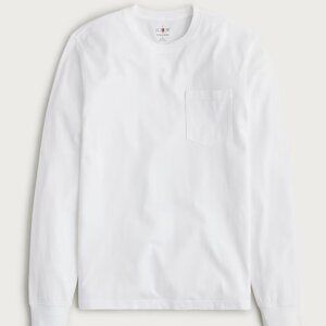 NWT J. Crew Long-sleeve Vintage Wash Pocket T-shirt size Large Relaxed Fit